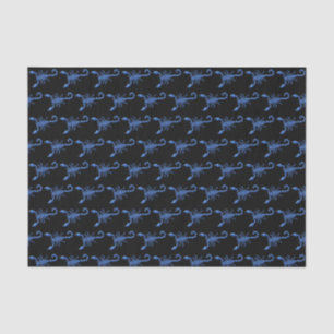 Papier Mousseline Scorpion bleu