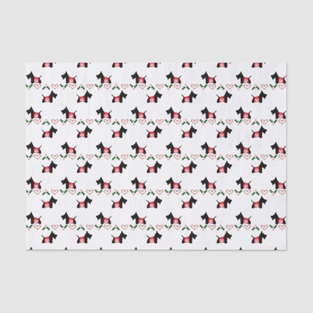 Papier Mousseline Scottie royal No. de couronne de vacances de (Recto)