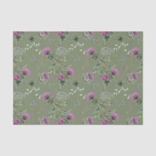 Papier Mousseline Scottish Floral et série Tartan Design 4