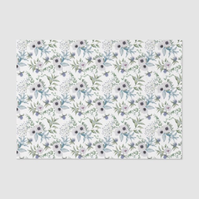 Papier Mousseline Scottish Floral et Tartan Series Design 18 (Recto)