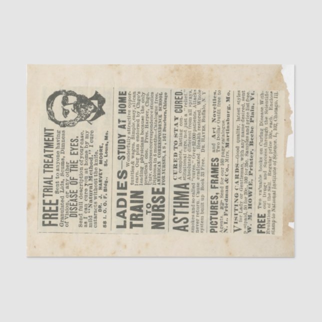 Papier Mousseline Scrap Ephemera Design Series #16 (Recto)