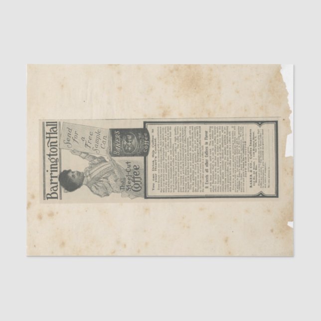 Papier Mousseline Scrap Ephemera Design Series #18 (Recto)