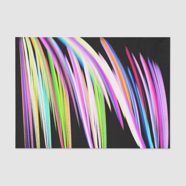 Papier Mousseline Scribble arc-en-ciel (Recto)