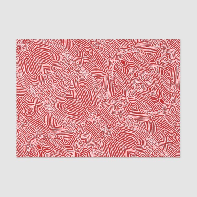 Papier Mousseline Scribble rouge (Recto)