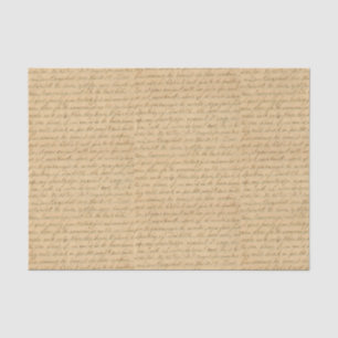 Papier Mousseline Script cursif manuscrit