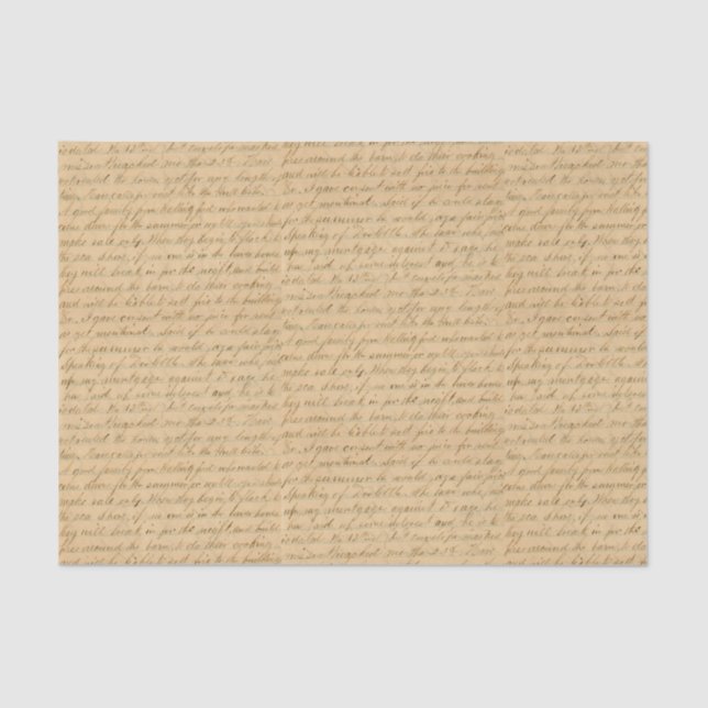 Papier Mousseline Script cursif manuscrit (Recto)