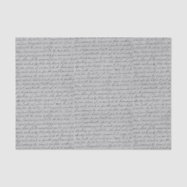 Papier Mousseline Script cursif manuscrit (Recto)