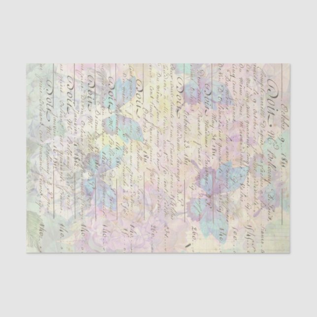 Papier Mousseline Script faible avec découpage des boutons (Recto)