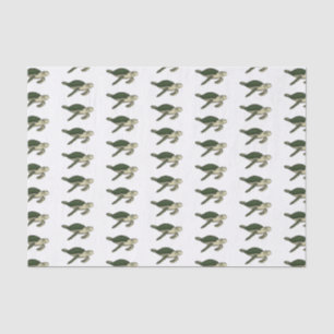 Papier Mousseline Sea turtle cartoon