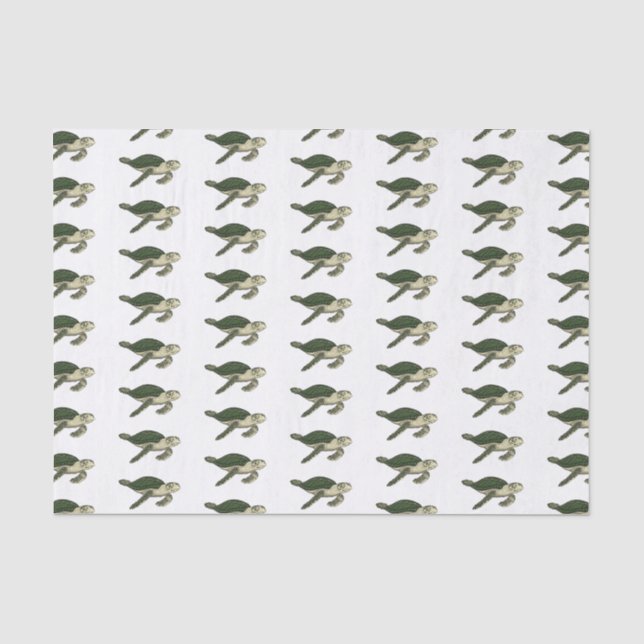 Papier Mousseline Sea turtle cartoon (Recto)
