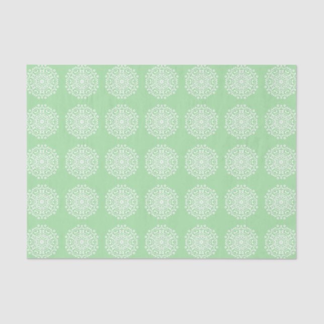 Papier Mousseline Seafoam Mandala (Recto)