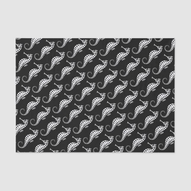 Papier Mousseline Seahorse White (Recto)