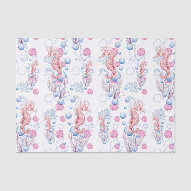 Papier Mousseline Seine de plage et mouchoirs motif (Recto)