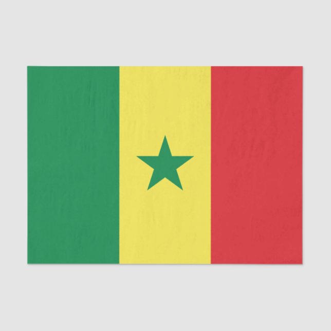 Papier Mousseline Senegal Flag (Recto)