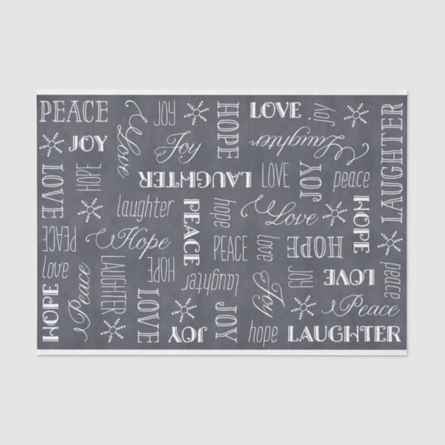 Papier Mousseline Sentiments de vacances Emballage de vacances Papie (Recto)