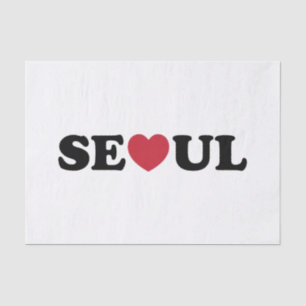 Papier Mousseline Séoul Love Heart