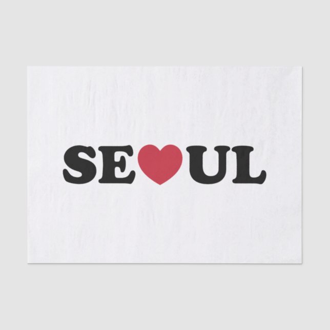 Papier Mousseline Séoul Love Heart (Recto)