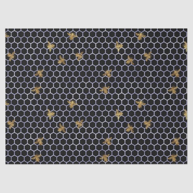 Papier Mousseline Serenity Bee Series Design 17 Tissu Paper (Recto)