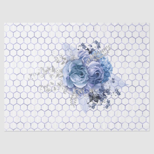 Papier Mousseline Serenity Bee Series Design 31 Tissu Paper (Recto)