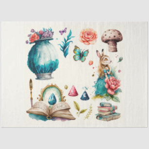 Papier Mousseline Série Alice's Tea Party Design 8