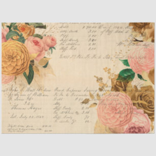 Papier Mousseline Série de conception de fleurs et d'éphémères #9