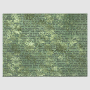 Papier Mousseline Série de papiers verts éphémères Design 26