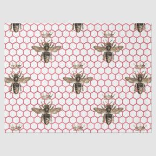 Papier Mousseline Série Red Rose Bee Design 34