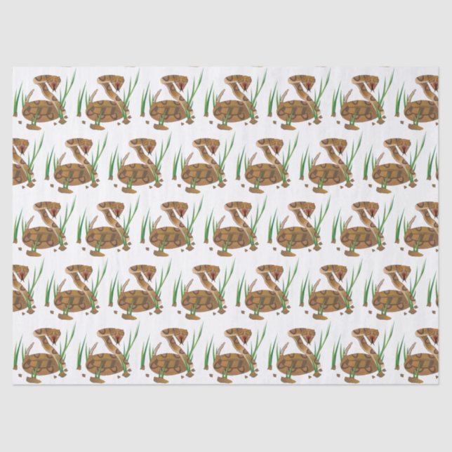 Papier Mousseline Serpent dans l'herbe (Recto)