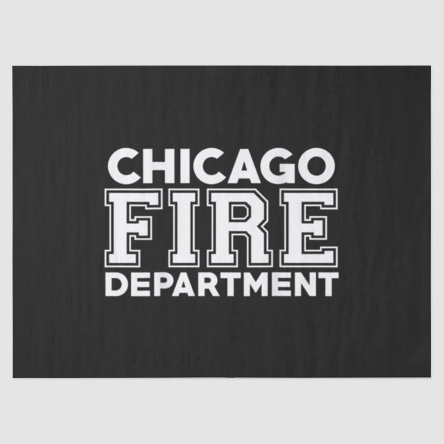 Papier Mousseline Service des pompiers de Chicago Secourt (Recto)