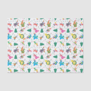 Papier Mousseline Sesame Street Christmas Tree Motif