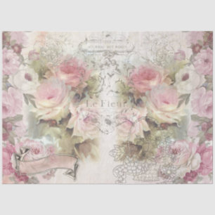 Papier Mousseline Shabby Chic Collage Series Design 1