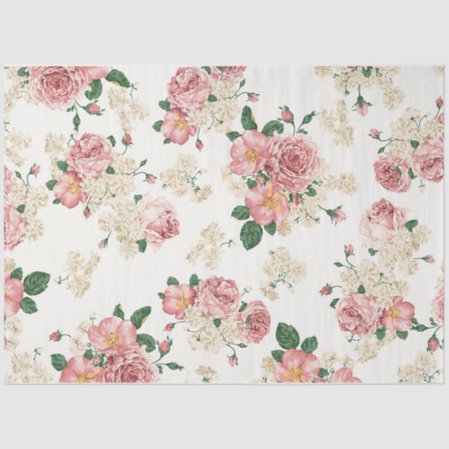 Papier Mousseline Shabby Chic Collage Series Design 2 (Recto)