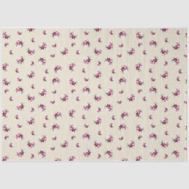 Papier Mousseline Shabby Chic Collage Series Design 7 (Recto)