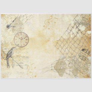 Papier Mousseline Shabby Chic Cream Series Design 2