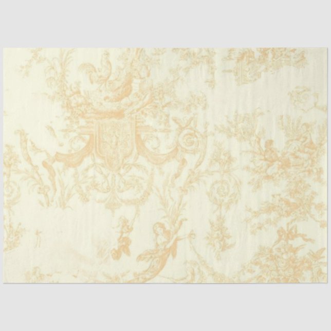 Papier Mousseline Shabby Chic Cream Series Design 4 (Recto)