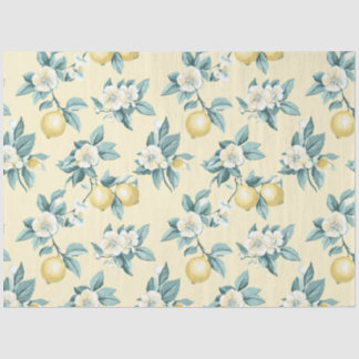 Papier Mousseline Shabby Chic Lemon Floral Series Design #10