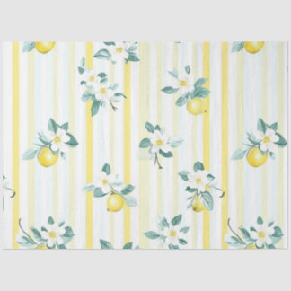 Papier Mousseline Shabby Chic Lemon Floral Series Design #12