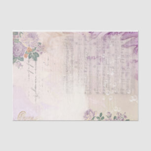 Papier Mousseline Shabby Chic Lilac Series Design 1