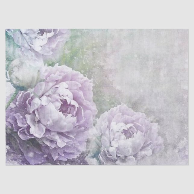 Papier Mousseline Shabby Chic Lilac Series Design 10 (Recto)