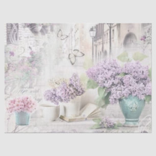 Papier Mousseline Shabby Chic Lilac Series Design 17