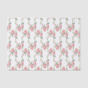 Papier Mousseline Shabby Chic Rose Floral