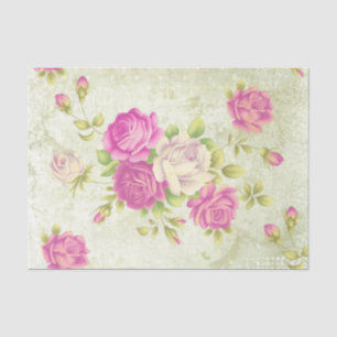 Papier Mousseline Shabby Chic Rose Series Design 1
