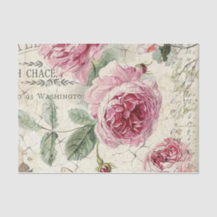 Papier Mousseline Shabby Chic Rose Series Design 11