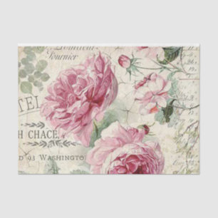Papier Mousseline Shabby Chic Rose Series Design 12