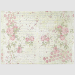 Papier Mousseline Shabby Chic Roses Design 5