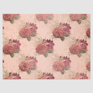 Papier Mousseline Shabby Floral Peach Series Design 11