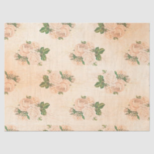 Papier Mousseline Shabby Floral Peach Series Design 2