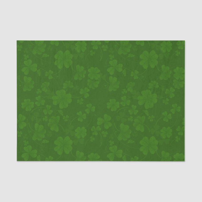 Papier Mousseline Shamrock de St. Patrick (Recto)