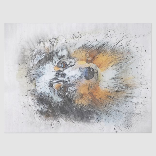 Papier Mousseline Sheltie - Shetland Sheepdog Découpage (Recto)