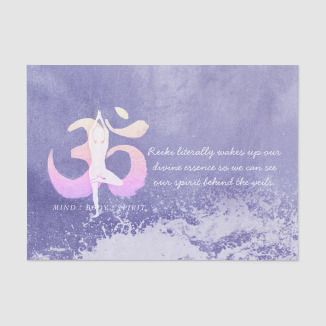 Papier Mousseline SIGNE DE Méditation Very Peri Instructeur Yoga Pos (Recto)